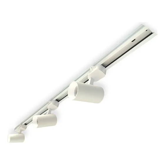 Trilho Eletrificado Branco 1,5m  C/ 4 Spots 7w
