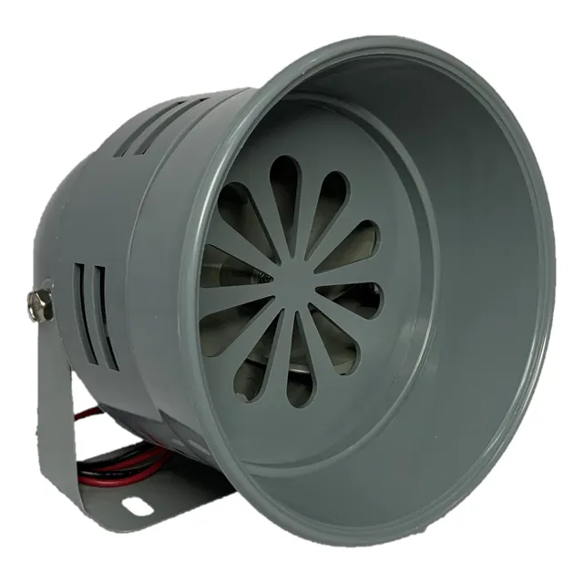 Sirena Para Alarma Funcionamiento A 110 Vac Color Gris