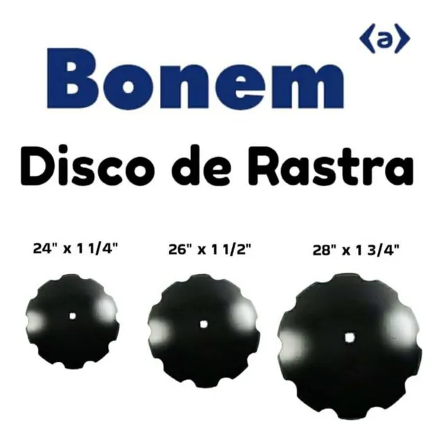 Discos De Rastra Dentados Marca Bonem De 24 Pulgadas