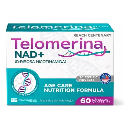 NAD+ Framingham Telomerina en cápsula Sin sabor de 60 un
