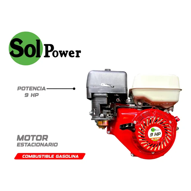 Motor A Gasolina / Motor Estacionario Solpower 9hp