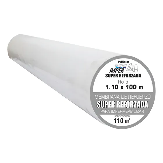 Malla Impermeabilizante Super Reforzada Rollo 1.10 X 100 Mt