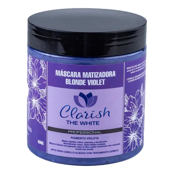 Mascara Matizadora Blonde Violet Clarish The White 500g