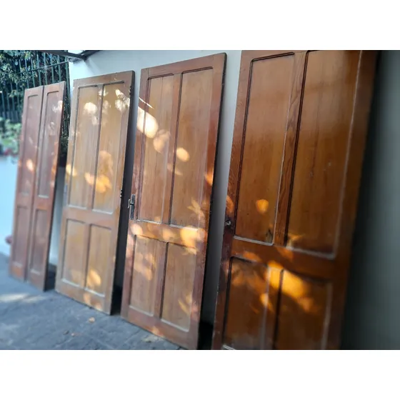 Puertas Puerta Madera Pinotea Tablero Antigua 216x80