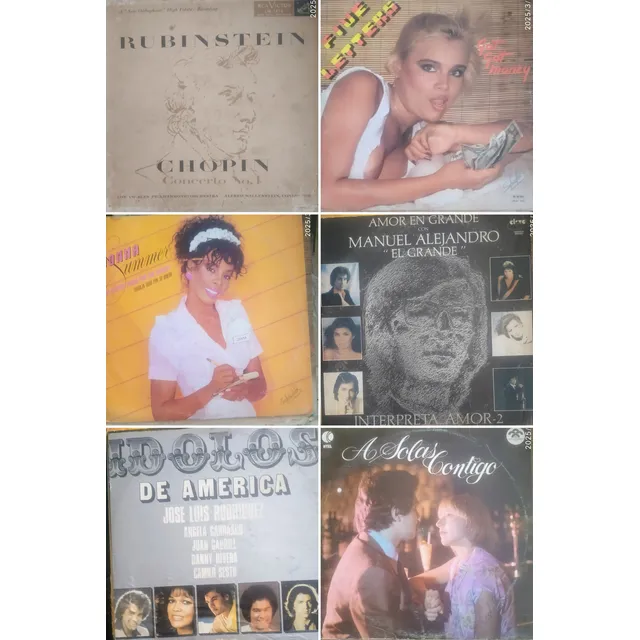 Discos De Acetatos Con Sus Carátulas