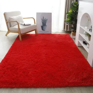 Tapete 2.00x1.50 Casa Laura Enxovais Shaggy Felpudo Para Quarto Sala Luxo Vermelho Tapete 2.00x1.50 Casa Laura Enxovais Shaggy Felpudo Para Quarto Sala Luxo Vermelho