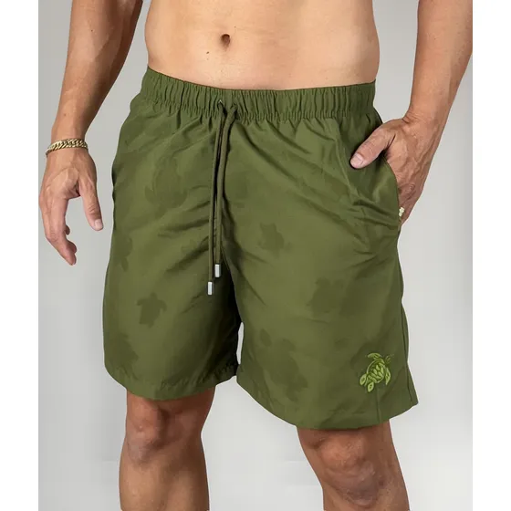 Short Vilebrequin Acqua Print Musgo 002