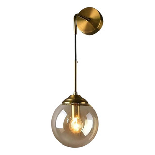 Lámpara De Pared Con Bola De Cristal Dorada Moderna, Lámpara De Pared Con Bola De Cristal Dorada Moderna,