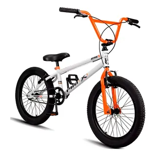 Bicicleta Aro 20 Pro-x Série 1 Bmx Freio V-brake Cor Branca/laranja Bicicleta Aro 20 Pro-x Série 1 Bmx Freio V-brake Cor Branca/laranja