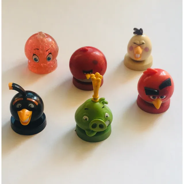 3 Figuras Angry Birds Vualá Sorpresa, Foreman, Pig B A Color