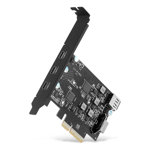 Tarjeta De Expansión Pci-e To Usb 3.2, 32 Gen2 10gpbs (3x C)