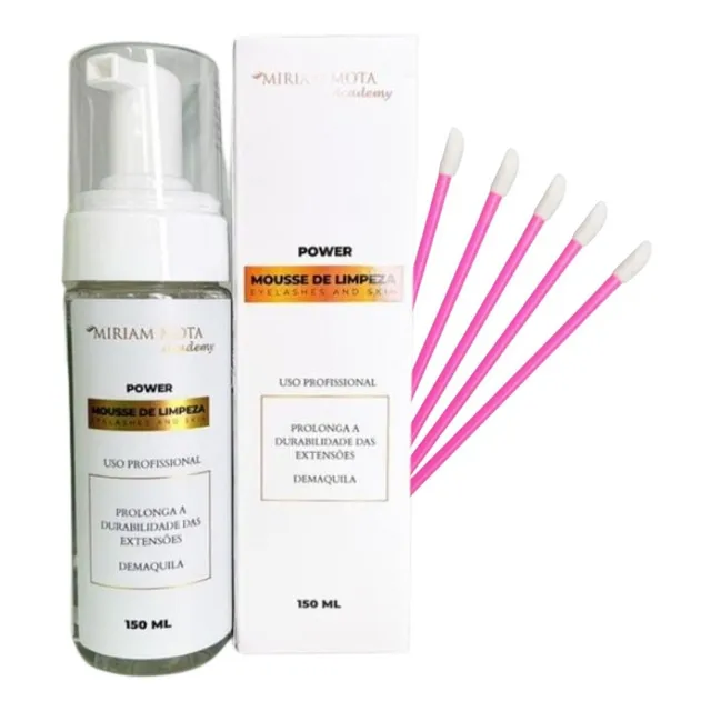 Mousse De Limpeza Miriam Mota Power Extensão De Cílios 150ml