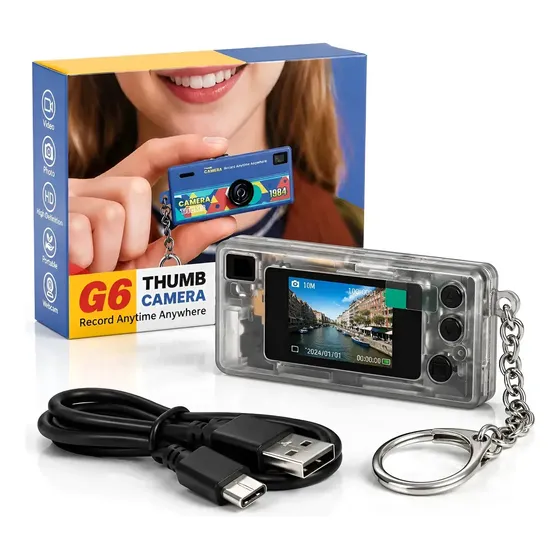 Mini Cámara Digital G6 Llavero Portátil HD Con Pantalla