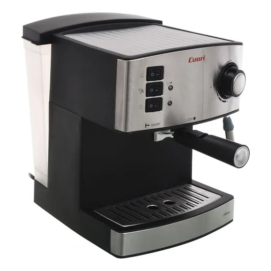 Cafetera Expreso Aroma Plateada Y Negra - Telecompras Sc