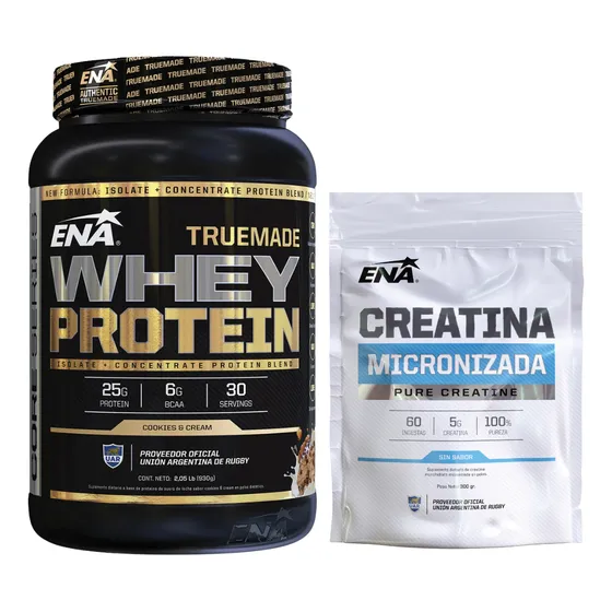 True Made Whey Protein 2lbs + Creatina Micronizada 300g Ena 
