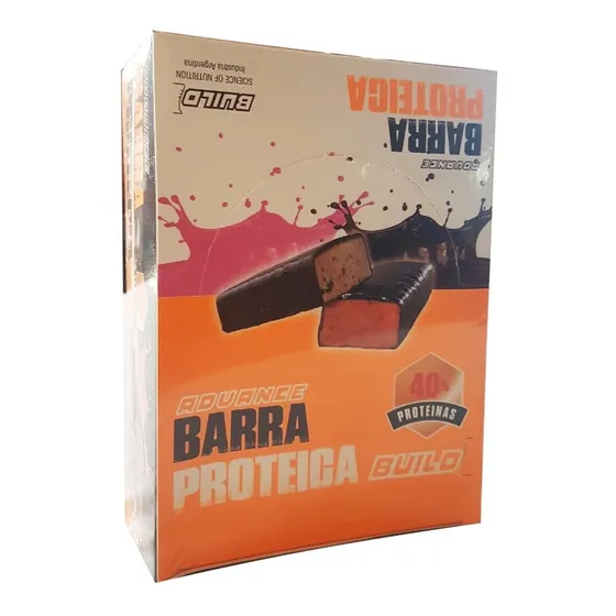 16 Barras Proteicas 50gramos Advance Build Snack De Recupero Sabor Frutos Rojos