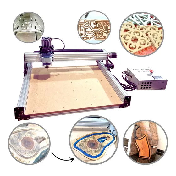 Router Cnc Si6050 3 Eixos Vai Montada Pronta P/ Uso