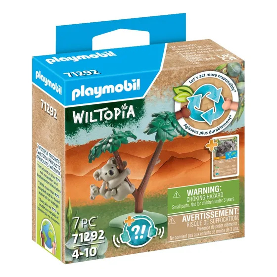 Figura Armable Playmobil Wiltopia Koala Con Bebé 7 Piezas 3+