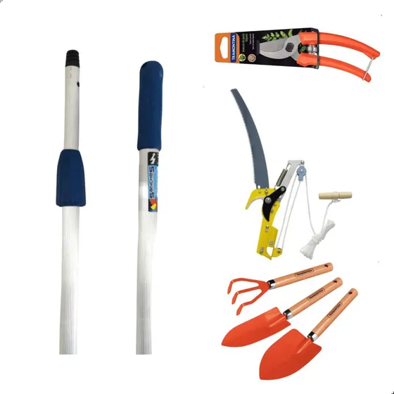 Serrote Poda Serra Cabo Extensor 3m Tesoura Pá De Jardinagem