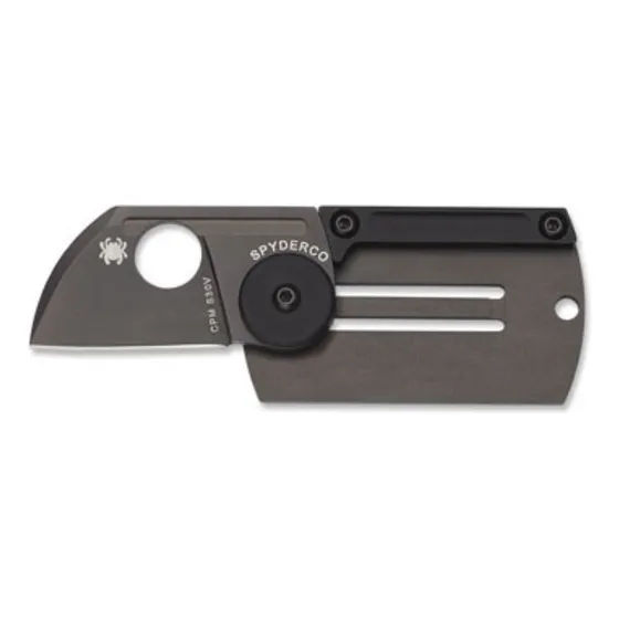 Navaja Tactica Spyderco S-1924 Dog Tag Edc Llavero Compacta