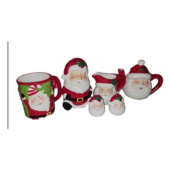 Set Loza Navidad De Lujo De 6 Piezas Envio Gratis.