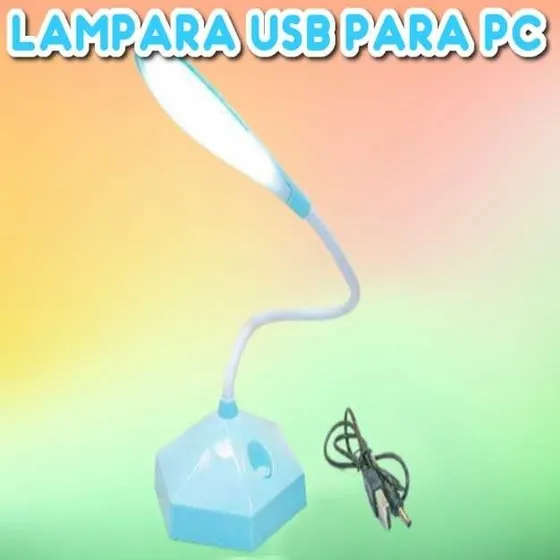 Mini Lampara Para Pc Usb Luz Led Blanca Recargable