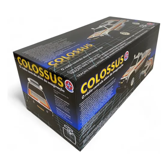 Caixa Para Carrinho Colossus Prata De Madeira Mdf