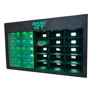 Exhibidor 25 Vehiculos En Caja Mini Gt 1/64 Mdf Led Acrilico Exhibidor 25 Vehiculos En Caja Mini Gt 1/64 Mdf Led Acrilico