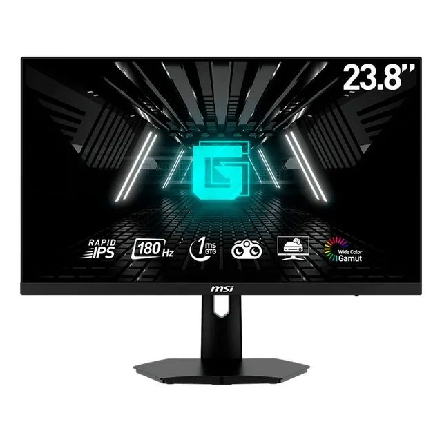 Monitor Gamer 23.8 MSI G244F E2 1ms 180Hz Full HD 1080p Rapid IPS HDMI DP Adaptive Sync