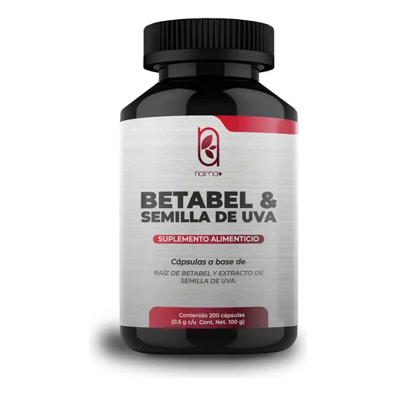 Betabel Y Semilla De Uva - 200 Cápsulas Antioxidantes, Beet