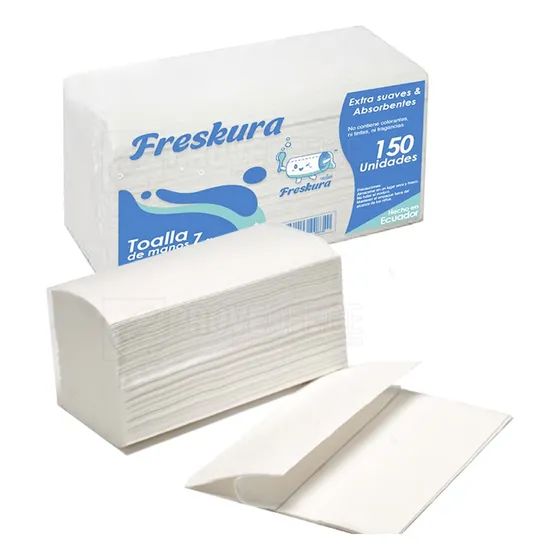 Toalla P/manos Z Blanca 2hjs 21x23cm Pq150uni 2 L-pape-z150