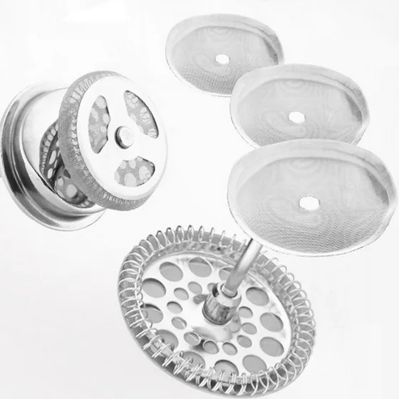 Kit C/ 3 Filtros Laváveis De Aço Prensa Francesa 1l 1000ml