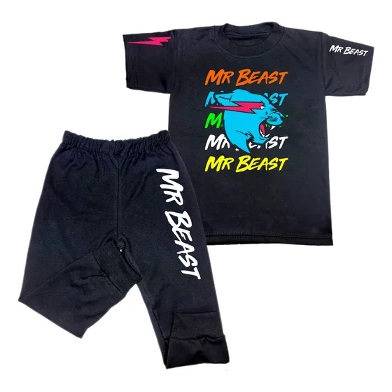 Pijama Fantastica Mr Beast Brilla En La Oscuridad En Colores