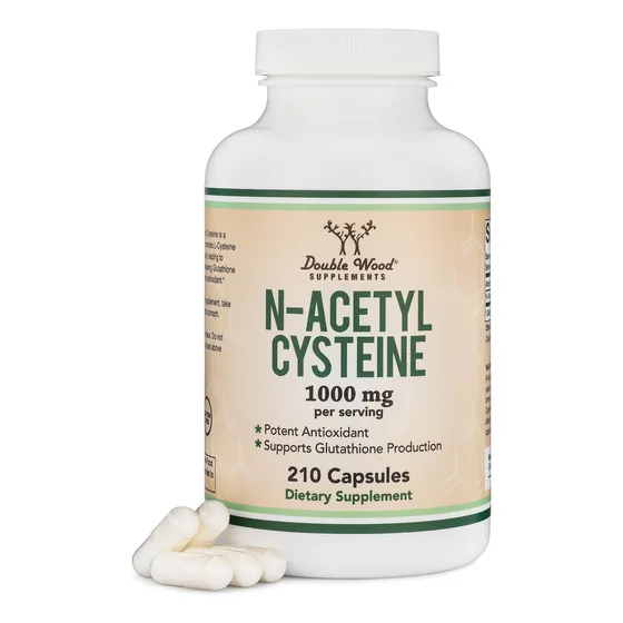 Suplemento De N-acetil Cisteína De Double Wood, 1000 Mg, 210
