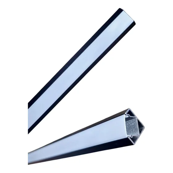 Perfil Aluminio Esquinero 12,5mm Color Negro 2 Metros
