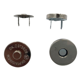 100 Juegos Broche Iman Para Bolsa 14mm Color Plata 100 Juegos Broche Iman Para Bolsa 14mm Color Plata