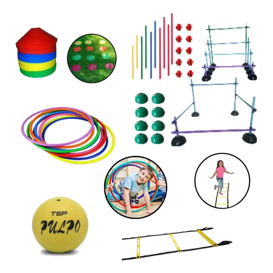 Set De Psicomotricidad Circuito Estaciones Juegos 