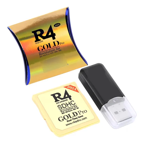 R4 Gold Pro Para Ds/2ds/3ds R4 Cartão Microsd Usb 2.0