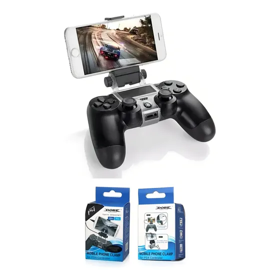 Suporte Ps4 Celular Base Joystick P/ Controle Playstation 4 Cor Azul