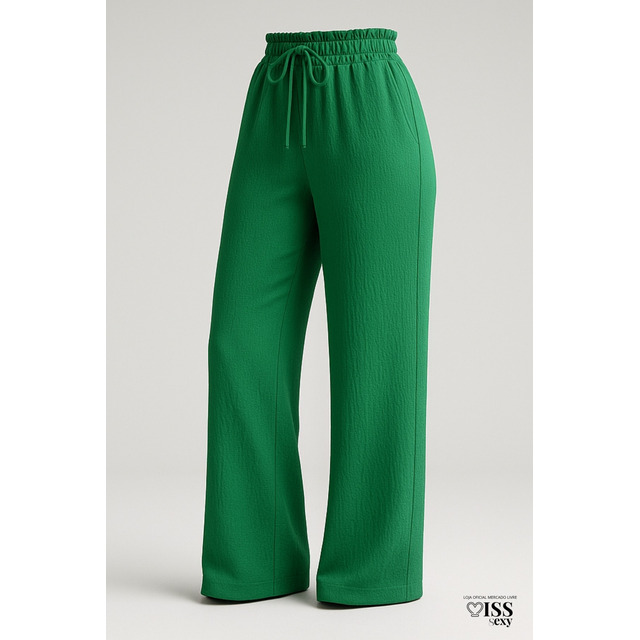 Calça Feminina Alfaiataria Wide Leg Social Elegante 8 Cores Calça Feminina Alfaiataria Wide Leg Social Elegante 8 Cores