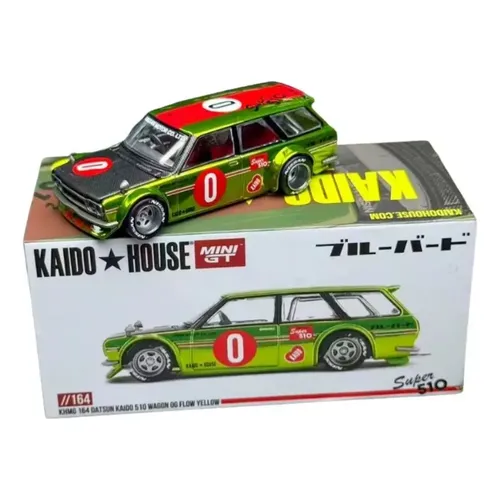 Miniatura Carro Kaido House Datsun 510 Pro Street Carbono Preto 1