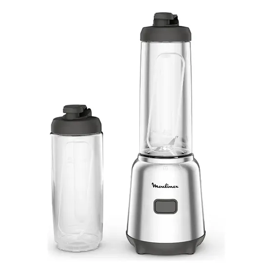 Licuadora Personal Tritan Mix & Move 300w Color Gris Moulinex