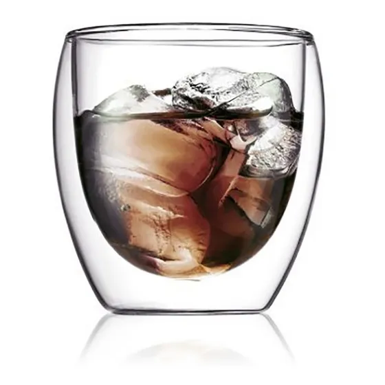Vaso Vidrio Borosilicato Doble Pared 160ml Termoresistente