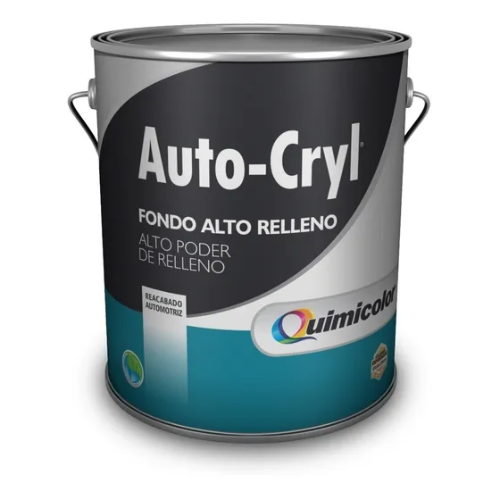 Fondo Acrilico Gris Alto Relleno  Autocryl Quimicolor Galon