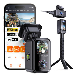 Wi-fi Panorámico De 360° Vantrue E360 Ace De 5,2 K Con Cámar Wi-fi Panorámico De 360° Vantrue E360 Ace De 5,2 K Con Cámar
