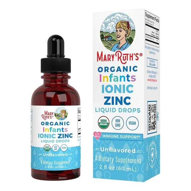 Mary Ruths Zinc Iónico Orgánico Para Bebés 60 Ml