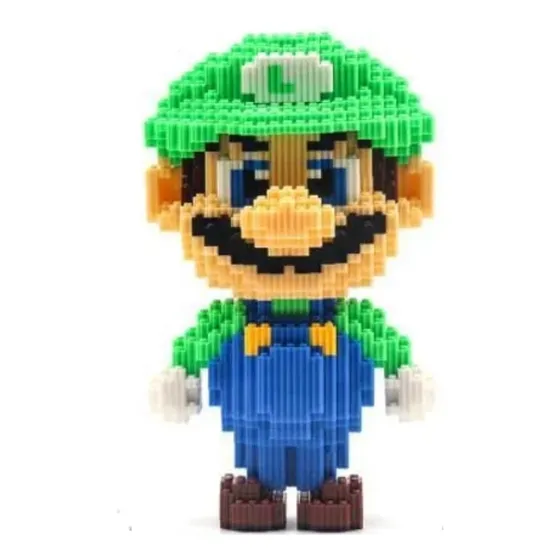 Luigi Bloques Construcción Gigante Mario Bros Mini Blocks