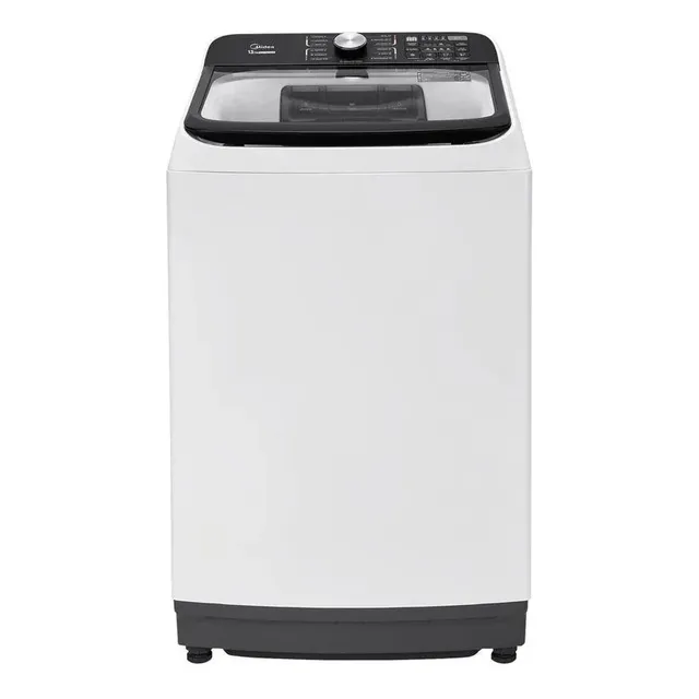 Lavadora De Roupas Midea 15kg Cesto Inox 13 Programas Branca 110v Branco