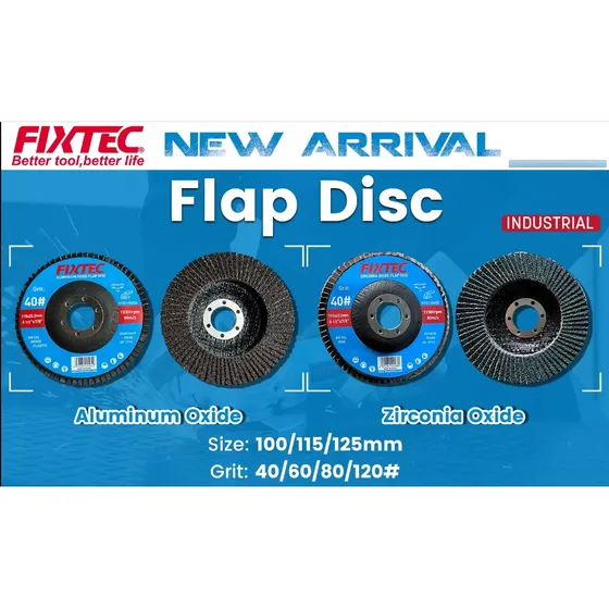 Disco Flap Lija De Oxido De Aluminio Grano 80 Fixtec