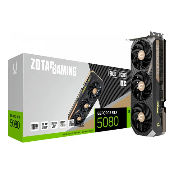 Tarjeta De Video Zotac Rtx 5080 Solid Core Oc 16gb Gddr7
